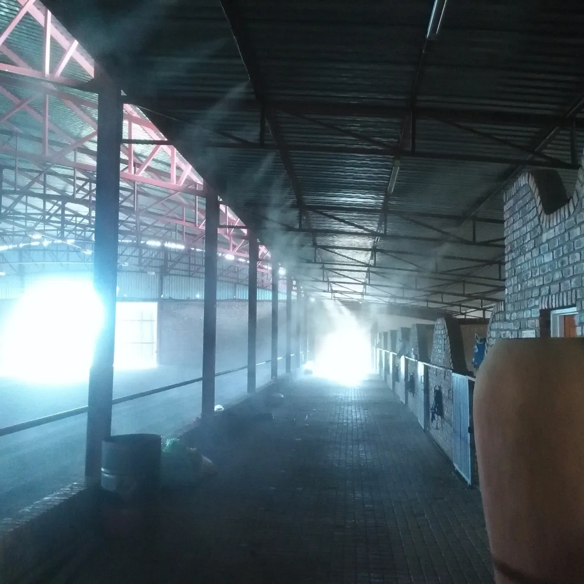 Horse stable cooling misting system equine heat stress reduction South Africa