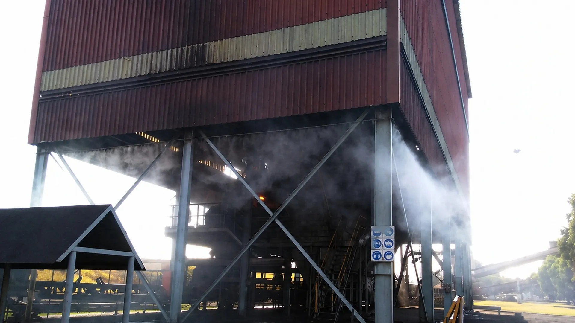 Fog Curtain at Transfer Points