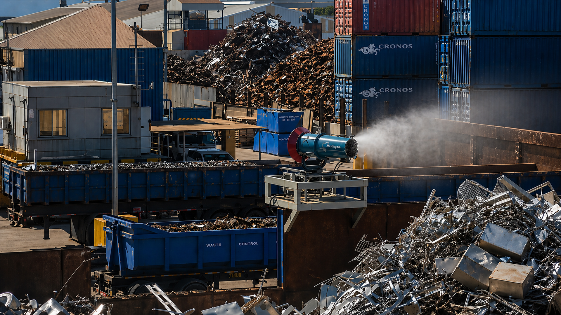 Processing plant dust suppression misting system South Africa