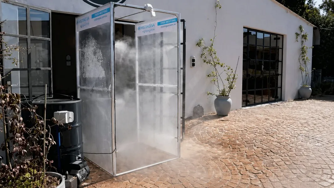People Sanitizing Tunnel