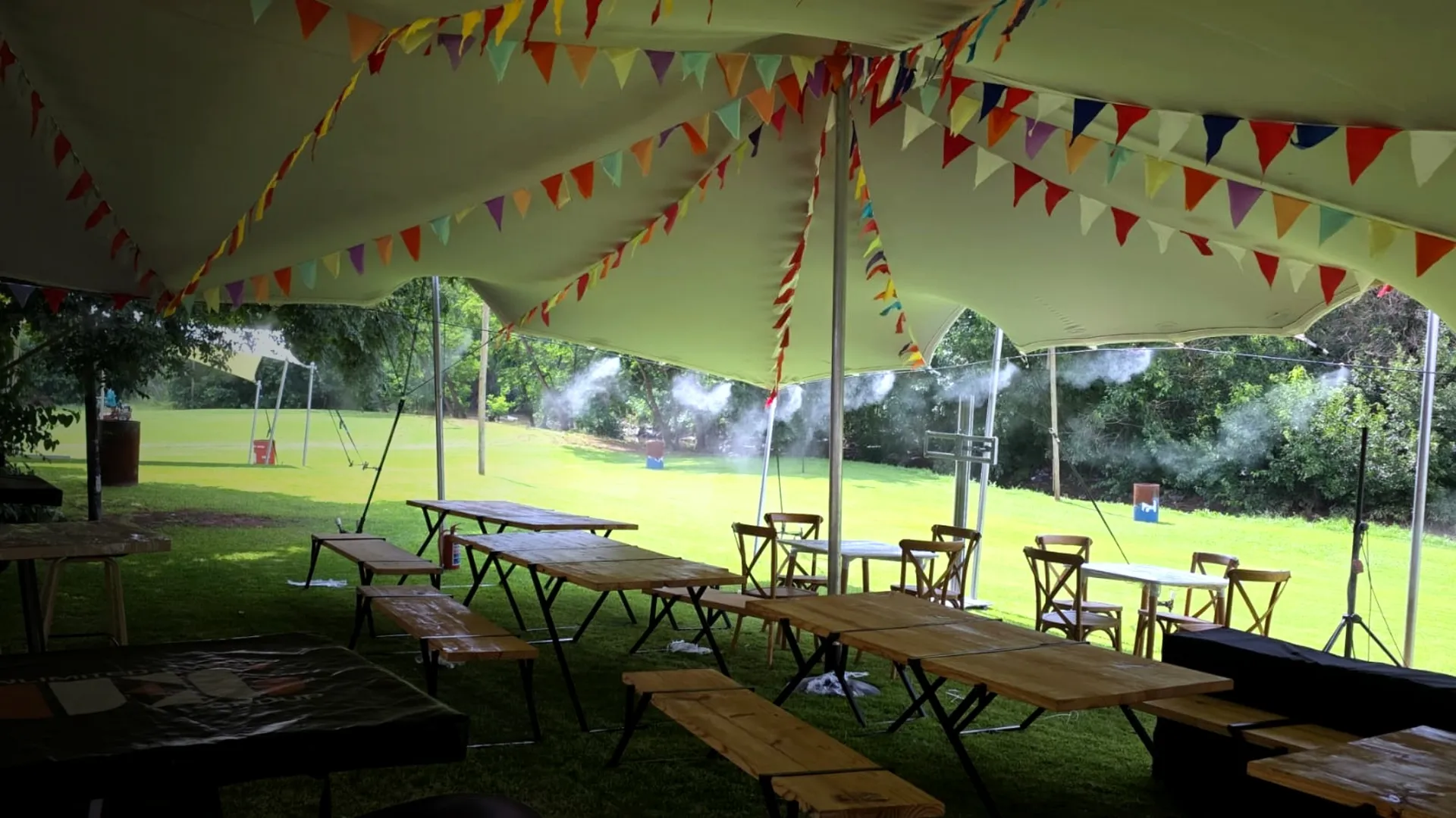 Premium event cooling misting system outdoor function South Africa